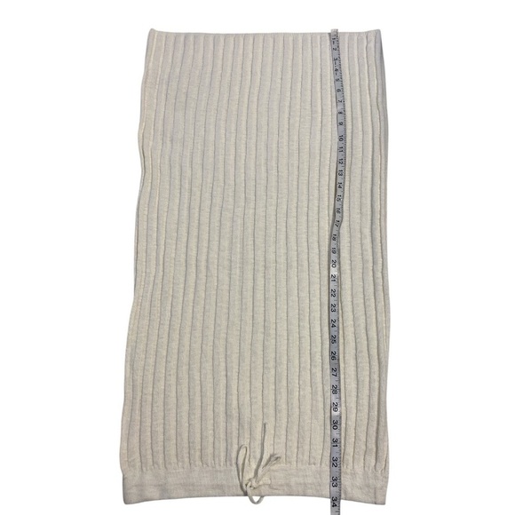 62. Free People Veda Sweater Set Ivory Ribbed Maxi Pencil Skirt 2 In 1 Size S - Picture 15 of 17